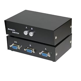 VGA Manual Monitor Switch Box Splitter 2 Port Way