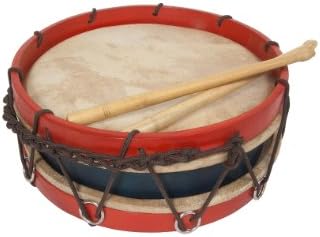 July 4th Parade Music Pack - Roosebeck Tabor Drum w/ Sticks 10" + Red Penny Whistle