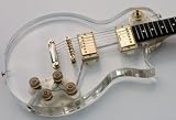 Galveston Clear Acrylic LP Electric Guitar