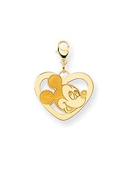 Disney Mickey Heart Lobster Clasp Charm