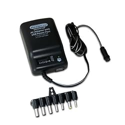 Power Line 0900-77A 1300-mA AC Adapter with USB Charging Port