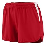 Augusta Sportswear women's velocity track short - RED WHITE - Medium