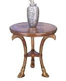 Powell Masterpiece Diagonal Aubuson Hand Painted Accent Table