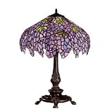 Chloe Wisteria Design Tiffany Table Lamp With Bronze Base 151370