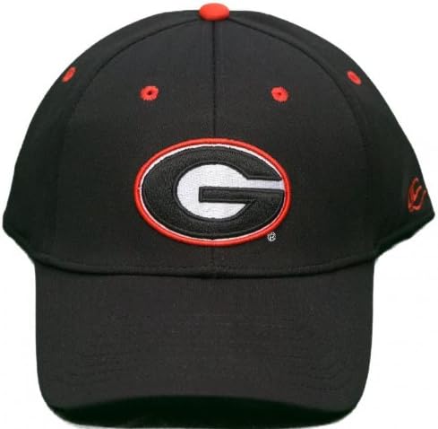 New! University of Georgia Bulldogs Curved Bill Stretch-Fit 3D Embroidered Cap - Large/X-Large