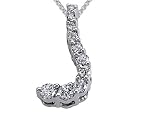 0.25 cts Journey Diamond Pendant - 14kt White Gold LIFETIME WARRANTEE