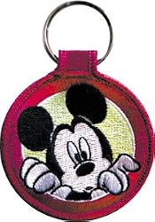 Disney Mickey Mouse Embroidered Keychain
