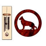 German Shepherd Dog Wind Chimes X-SMALL Copper Vein
