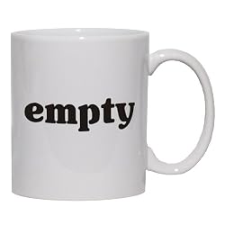 empty Mug for Coffee / Hot Beverage 11 oz. YELLOW