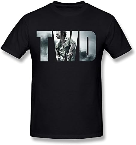 Mens Black T Shirt American Drama Tv The Walking Dead Fan Logo