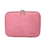CaseCrown Double Memory Foam Netbook Pouch (Pink Faux Suede) to Carry the Gateway LT2118u 10.1-Inch Red Netbook