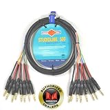 New 9.8 Foot Monster 8 Channel Snake / Patch 1/4 Cable SL500-S8ST-3