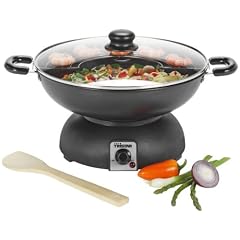 Tristar BP-2985 Wok, 31 cm auf Warmhalteplatte, abnehmbar