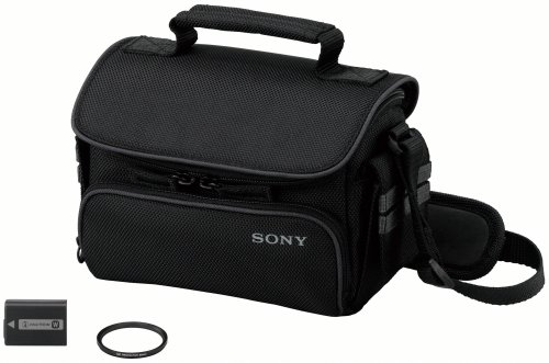 Sony ACC-FW1E Zubehör-Kit für NEX-Kamera (Tasche, Akku und Filter)