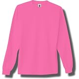 Long Sleeve Bright Neon T-Shirt in 5 Bright Colors