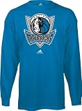 adidas Dallas Mavericks Blue Prime Logo Long Sleeve T-shirt (Medium)
