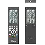 Skymaster Touch Screen 8 in 1 Universal-Fernbedienung schwarz
