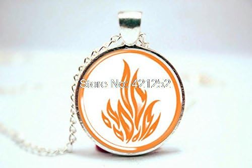 Pretty Lee 2015 Fashion Divergent Inspired Dauntless The Brave Necklace Glass Photo Cabochon Necklace Christmas gift