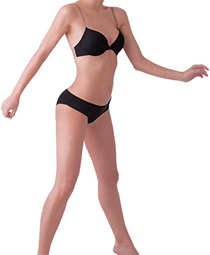 Seamless Padded Bra w/ Transparent Straps & Back