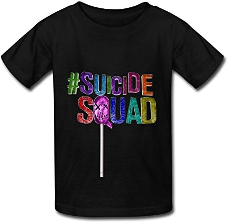 Suicide Squad Fans Logo T Shirt For Big Youth' Black