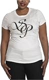 Southpole Juniors' Plus Basic Crew Neck Tee,Cream,1x