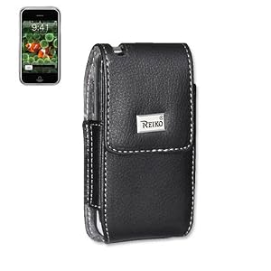 Leather Pouch Protective Carrying Cell Phone Case for Apple iPhone 4 16GB 32GB / 3GS - 16GB 32GB 3G - 8GB / Garmin Asus Garminfone / HTC myTouch (2010) T-Mobile HTC Hero / Huawei Ascend Cricket/ LG Optimus T T-Mobile Optimus S Sprint / Motorola Droid 2 (Global) Verizon Milestone XT720 Droid 2 / Nokia E72/ PCD Razzle TXT8030 Pantech Ease Laser AT&T / Samsung Craft SCH-R900 MetroPCS R350 / Sharp FX / Sony Ericsson Aspen - Black