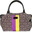 Kate Spade Classic Noel Steve Stripe Bag Tote Yellow Purple