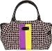 Kate Spade Classic Noel Steve Stripe Bag Tote Yellow Purple