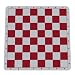 WE Games Red Silicone Tournament Chess Mat - 20 Inch Board with 2.25 Inch Squares with Algebraic Notation