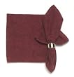 Durable Hand Woven Jacquard 100% Cotton Mulberry Napkins 22x22 Inches Set of 12