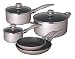 Kitchen & Housewares : Gibson Halifax 8 Piece Cookware Set Silver
