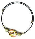 SilverChicks Choker Necklace - Earthy Sage Kazuri Beads