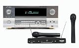 Karaoke System Surround Hifi-Amplifier Wireless Microphone Set DJ-386