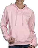 Bella Fleece Raglan Hooded Pullover Sweatshirt Hoody. 7001 - Medium - Pink