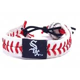 Chicago White Sox Leather Baseball Bracelet