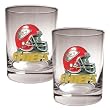 NFL Kansas City Chiefs Two Piece Rocks Glass Set - Helmet Logo