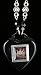 Classic Hardware Curious Heart Leopard And Crown Pendant- Black