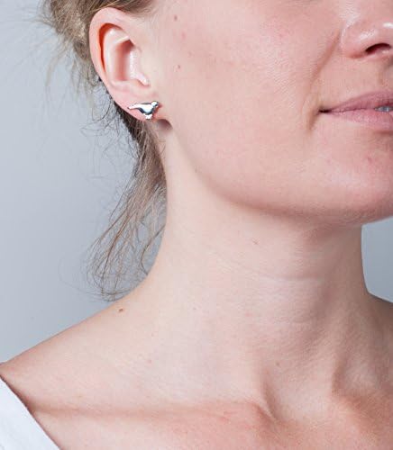 Stowe Street Robin Earrings (Palladium Plated)