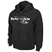 NFL Baltimore Ravens Touchbck III Full Zip Jacket Adult Long Sleeved Fullzip Hooded Fleece, Black, Large