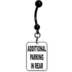 Additional Parking In Rear Parking Sign Belly Ring