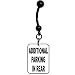 Additional Parking In Rear Parking Sign Belly Ring