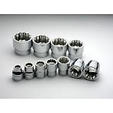DEEN 3/8SQ12角インチソケット11PCセット