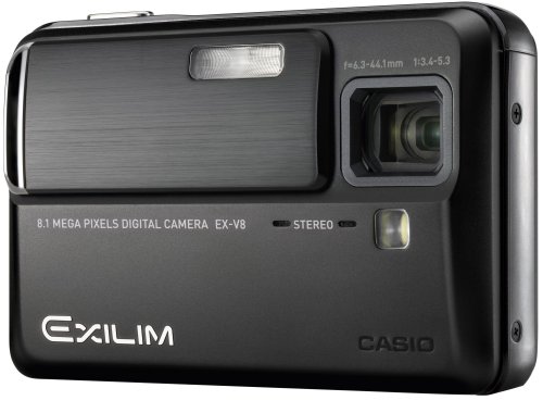 City Travel Guides Discounted  Kamera & Foto : Casio EXILIM EX-V8 Digitalkamera (8 Megapixel, 7-fach opt. Zoom, 2,5" Display, Bildstabilisator) in schwarz