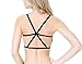 DREAGAL Criss Cross Cutout Bralette Seamless Bra Padded Sports Bra Workout