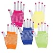 Assorted Fingerless Diva Fishnet Wrist Gloves (1 dz)
