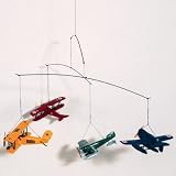 1920s Flight Mobile - 4 Plane Models - Made of Solid Wood with Stainless Steel Wiring - Authentic Models AP120