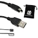 CANON USB 2.0 male to mini B 5-pin male Equivalent IFC-400PCU / IFC-300PCU Interface cable for Select DIGITAL IXUS / ELURA / Optura / Vixia cameras *** Includes Accessory Bag