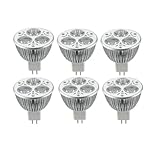 Triangle Bulbs LED 9-Watt 12V Dimmable MR16 60° High Power 50W Equivalent, Warm White Light Bulbs - 6 PACK
