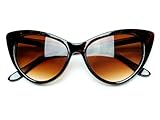 Tip Pointed Cat Eye Sunglasses (Tortoise)