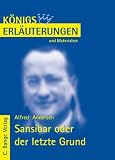 K&ouml;nigs Erl&auml;uterungen und Materialien, Bd.420, Sansibar oder der letzte Grund - Alfred Andersch